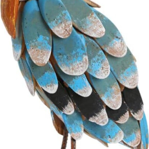 18 Inch wood and metal Pelican sclpture hand painted. 18inches tall. - Picture 5 of 6